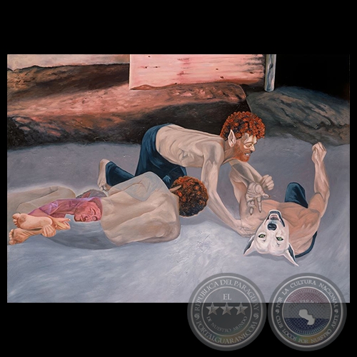 POLÍPTICO SOBRE LA HISTORIA DE UN SÉPTIMO HIJO VARÓN, 1996 - Obra de ENRIQUE COLLAR